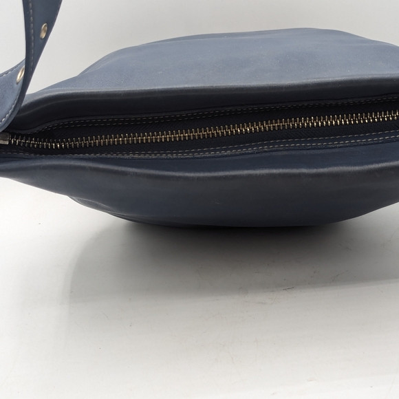 Rare Color Vintage Coach Legacy Soho Duffle Sac Slate Blue Leather - Picture 8 of 11